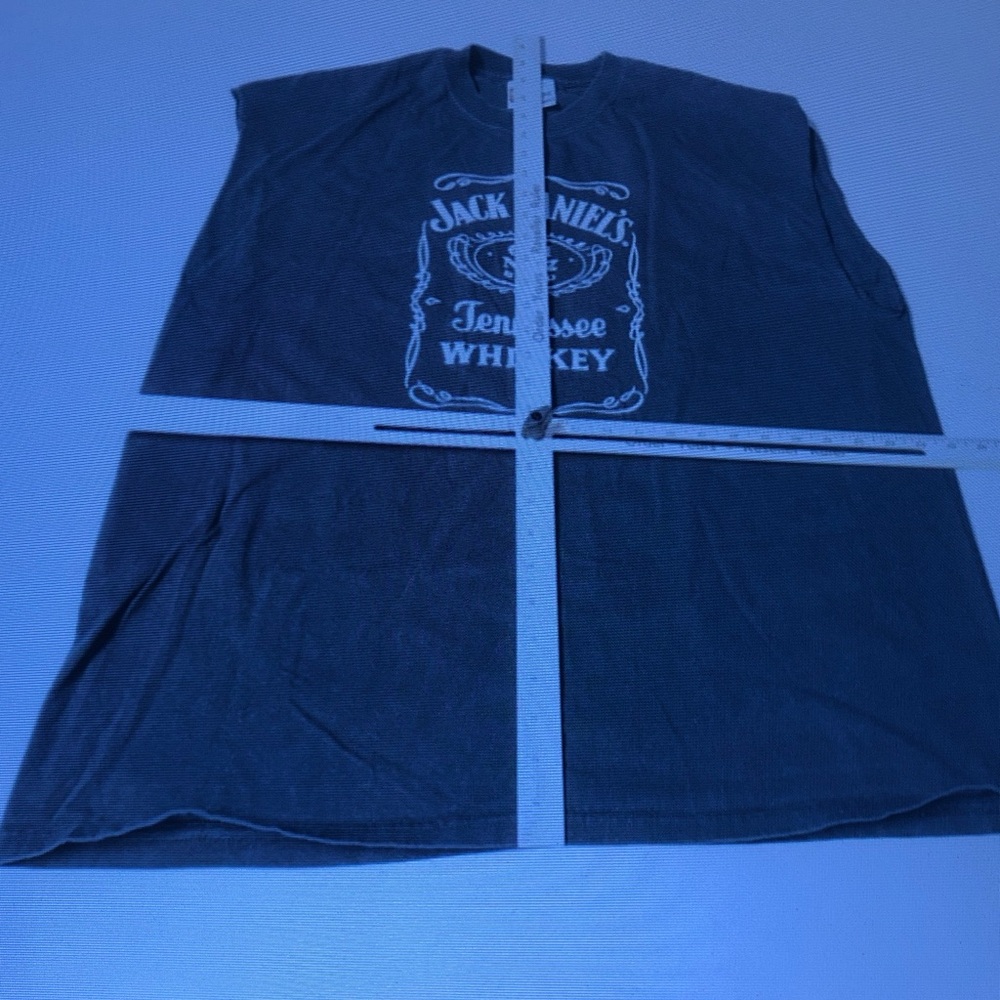 Jack Daniels Black Sleeveless Tank with White Logo - Picture 3 of 3